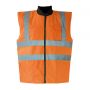 Reversible vest with padding, high visibility to EN ISO 20471:2013 + A1:2016, Class 2