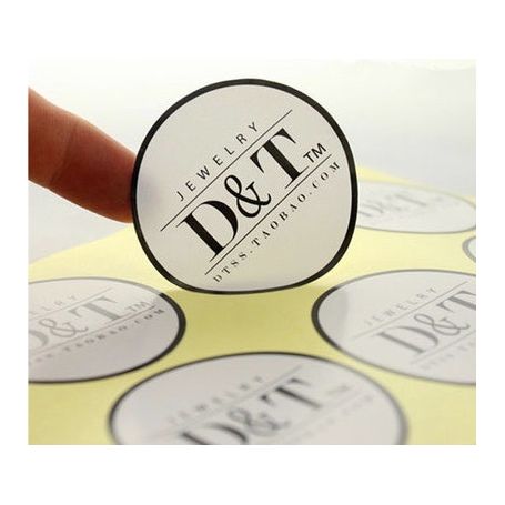 Adhesive labels in PVC tailored custom color HD