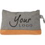 Wash bag Beauty travel 20 x 17.5 x 5.5 cm with zipper customized with your logo