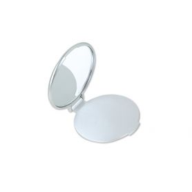 Specchietto da borsa in plastica Ø 6 cm. Personalizzabile con il tuo logo
