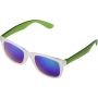 Sunglasses mirrored with colorful stems, UV protection 400. Customizable with your logo!