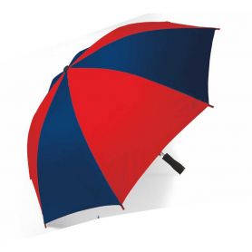 Parapluie du stade « Rouge/Bleu » : 92 x 66 cm. Pas de pourboire. Personnalisable avec votre logo!