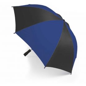 Parapluie du stade « Noir/Bleu » : 92 x 66 cm. Pas de pourboire. Personnalisable avec votre logo!