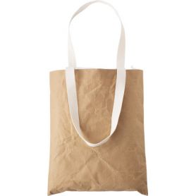 Sac à provisions 37 x 32 cm sac en papier laminé avec poignées en coton