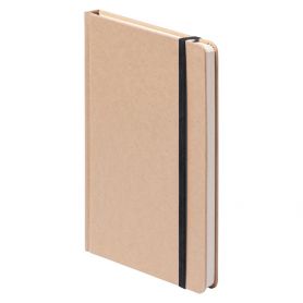 Notes/Ecological Notebook 14 x 21 cm with rubber band in color. Customizable with your logo