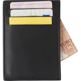 Bring RFID credit cards, in leather. Customizable with your logo!