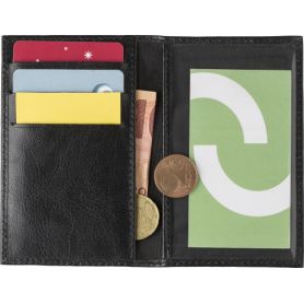 Portefeuille, porte-cartes de crédit RFID, cuir. Personnalisable avec votre logo!