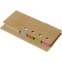 Ecological memo set with ruler, includes sticks in various colors. Customizable with your logo