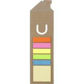 Memo set with post-it and ecological ruler. Form home. Customizable with your logo