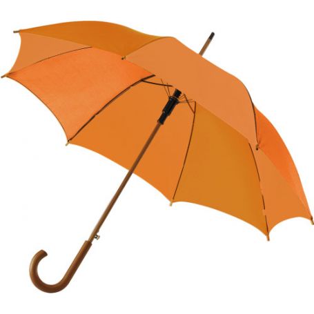 Automatic umbrella Ø 103.5 x 88.5 cm, wooden handle. Customizable with your logo!