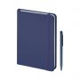 Set parure Notes 14 x 21 cm with pen and case. Customizable with your logo