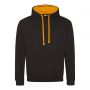 Varsity Hoodie sweatshirt 280 gr/m2 Black 80/20 Unisex Just Hoods
