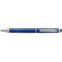 Plastic and metal ballpoint pen with touch, rotating mechanism.