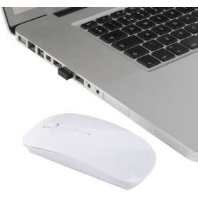 Mouse ottico Wireless per PC personalizzabile con il tuo logo. Bianco!