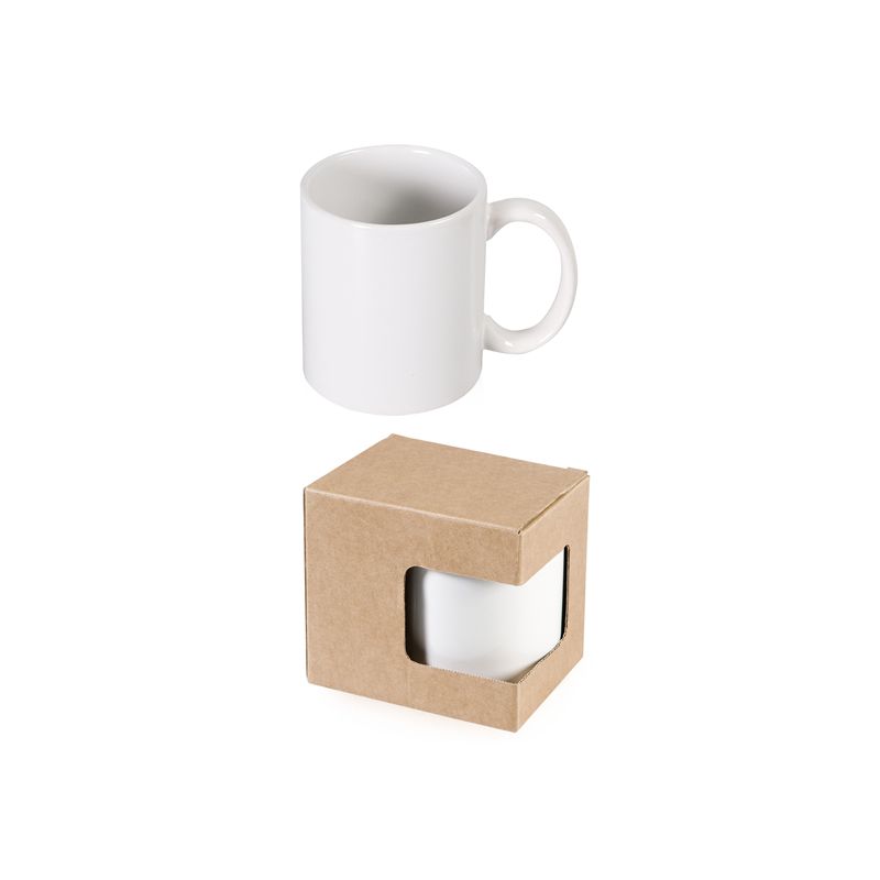 Tazza in ceramica 320 ml Subli Mug con scatola. Personalizzabile con il tuo  logo