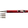 Aluminum screwdriver set with level and ruler.