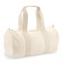 Tubular duffel bag with double handle, Organic Cotton, 50 x 25 x 25 cm