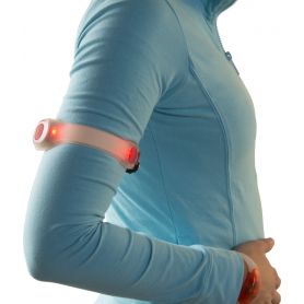 Strap, elastic armband with two LEDs. To run safely!