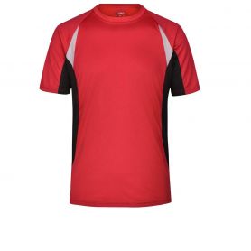 T-Shirt Sport Homme Running-T, Unisex. Bord respirant et réfractif. James et Nicholson