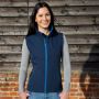 Sleeveless 2-layer softshell vest, micropile. Woman, Result