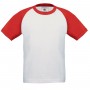 T-Shirt Base-Ball/Kids Bicolore Manica Corta B&C