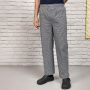 Chef's trousers in easy care fabric, stretch waist, unisex sizes. Premier