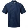 Giacca/Casacca da cuoco Blue Denim Chef's Zip-Close Short Sleeve Jacket. Manica lunga. Unisex. Premier