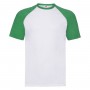 T-Shirt Valueweight Short Sleeve Baseball T Bicolore Manica Corta Fruit Of The Loom