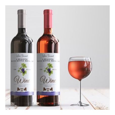 Etichette adesive per Bottiglie di Vino e Birra in PVC Opaco su misura personalizzate con il tuo logo