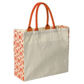Sea bag in canves 320gr, 38 x 36 x 15 cm. Short handles.