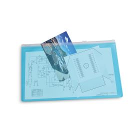 Transparent PVC zippered document port 34 x 23.8 cm