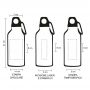 copy of a water Bottle Sublimation Aluminium 400ml with screw cap and housing, customizable color