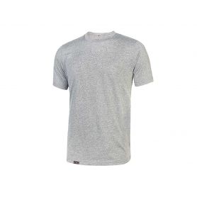 Basic T-Shirt 100% Linear U-Power cotton. Unisex - GREY SILVER