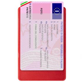 Card holder, license holder 1 pocket in TAM 9.5 x 6.5 cm. Mod. License