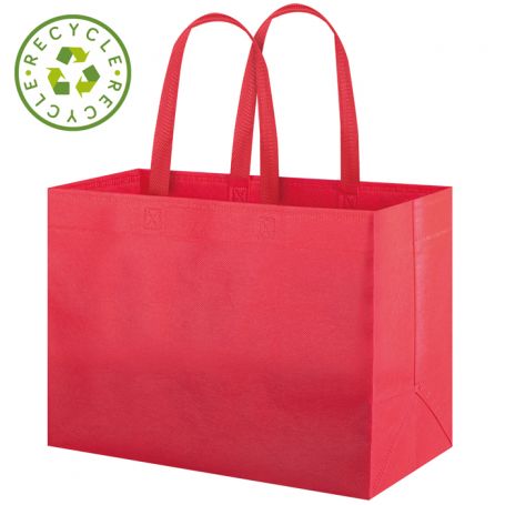 Ecological Shopper Bag 48 x 22 x 39 cm. 50% recycled pet 100% reusable and 100% recyclable. ECOBAG