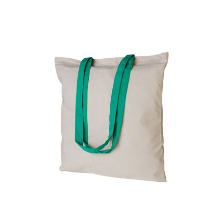 Shopper/Bag 38x42cm, 100% Cotton 130gr/m2 bicolor long handles