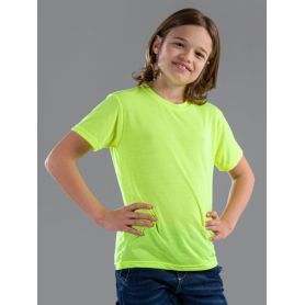 T-Shirt Evolution Coton Fluo Kids Touch Manches Courtes Noir Araignée