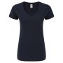 T-Shirt Iconic Ladies 150 V-Neck T. Donna Manica Corta. Fruit of The Loom
