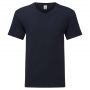 T-Shirt Iconic 150 V-Neck T. Unisex Short Sleeve Fruit of The Loom