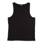 Tank top with deep crew-neck and wide armholes. Unisex. Mantis