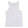 Tank top with deep crew-neck and wide armholes. Unisex. Mantis