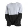 Crew-neck sweatshirt, color block design, Unisex Just Hoods