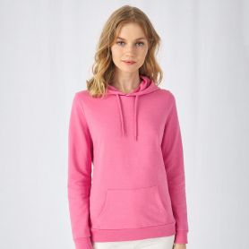 Hoodie Women crewneck sweatshirt with minimal hood Woman. B&C