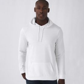 Hoodie crew-neck sweatshirt with minimal Unisex hood. B&C