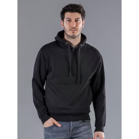 Sweatshirt with a pocket in the hood Maxi Print Hooded Unisex Black Spider