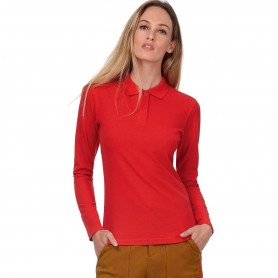 Polo Long Sleeve for Woman in 100% cotton B&C