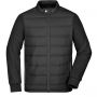 Jacket with 100% polyester padding. Men's Hybrid Sweat jacket. James & Nicholson