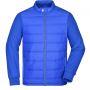 Jacket with 100% polyester padding. Men's Hybrid Sweat jacket. James & Nicholson