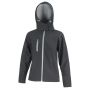 Womens softshell jacket windproof, breathable and waterproof, inner fabric in warm microfleece. Result