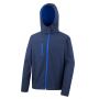 Windproof softshell jacket, breathable and waterproof, inner fabric in warm microfleece. Result